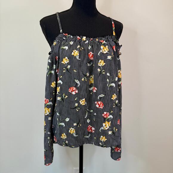 Takara Top Blouse Women’s Large Flowy Lightweight Floral Resort Wear Feminine - Picture 3 of 15